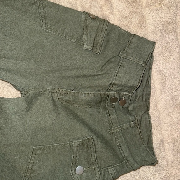 Olive Green Women's Jeans - Picture 7 of 10